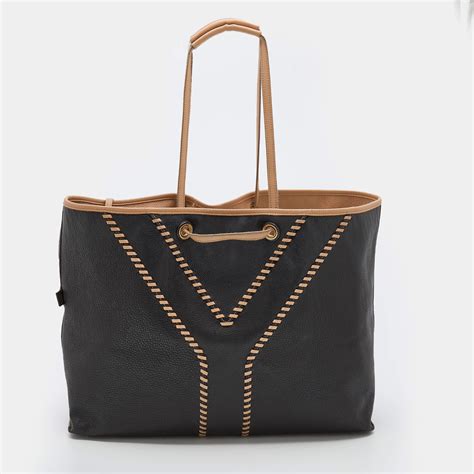 ysl beige leather tote|YSL denim tote.